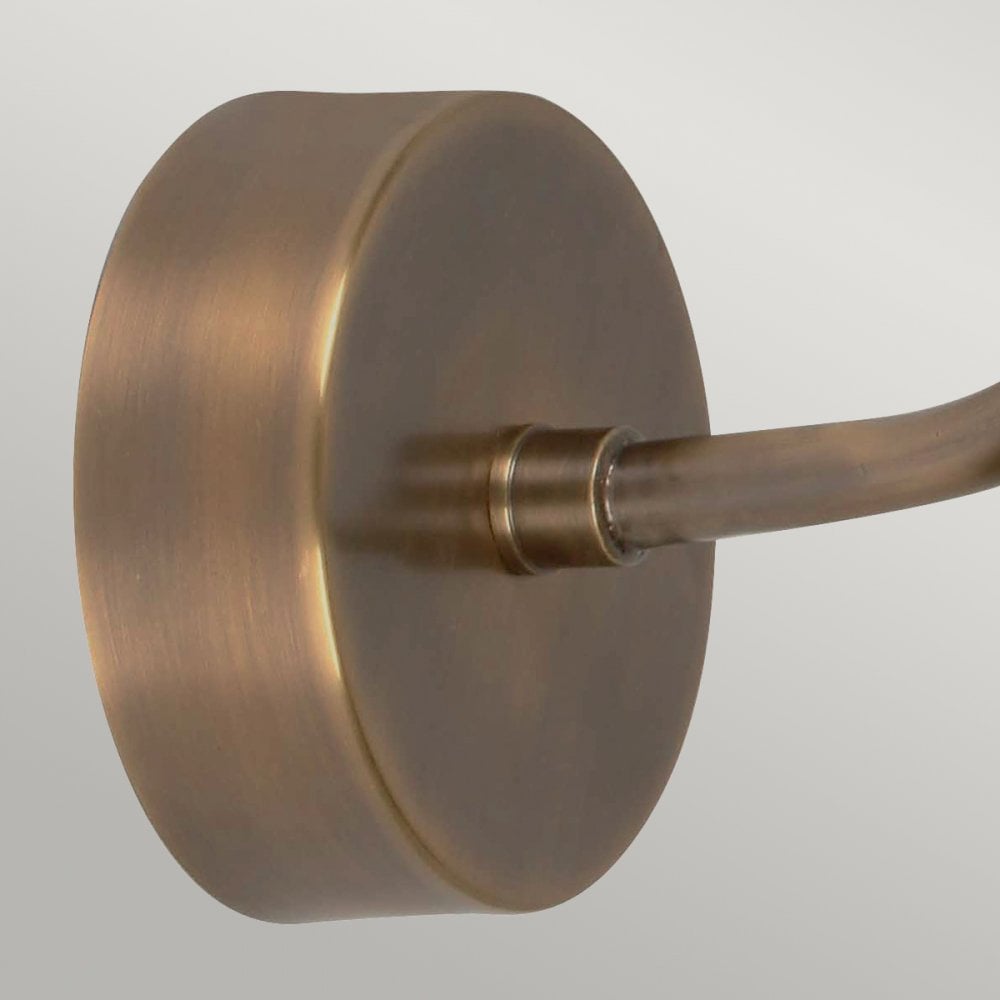 Sheldon Solid Brass Outdoor Wall Light in Aged Brass