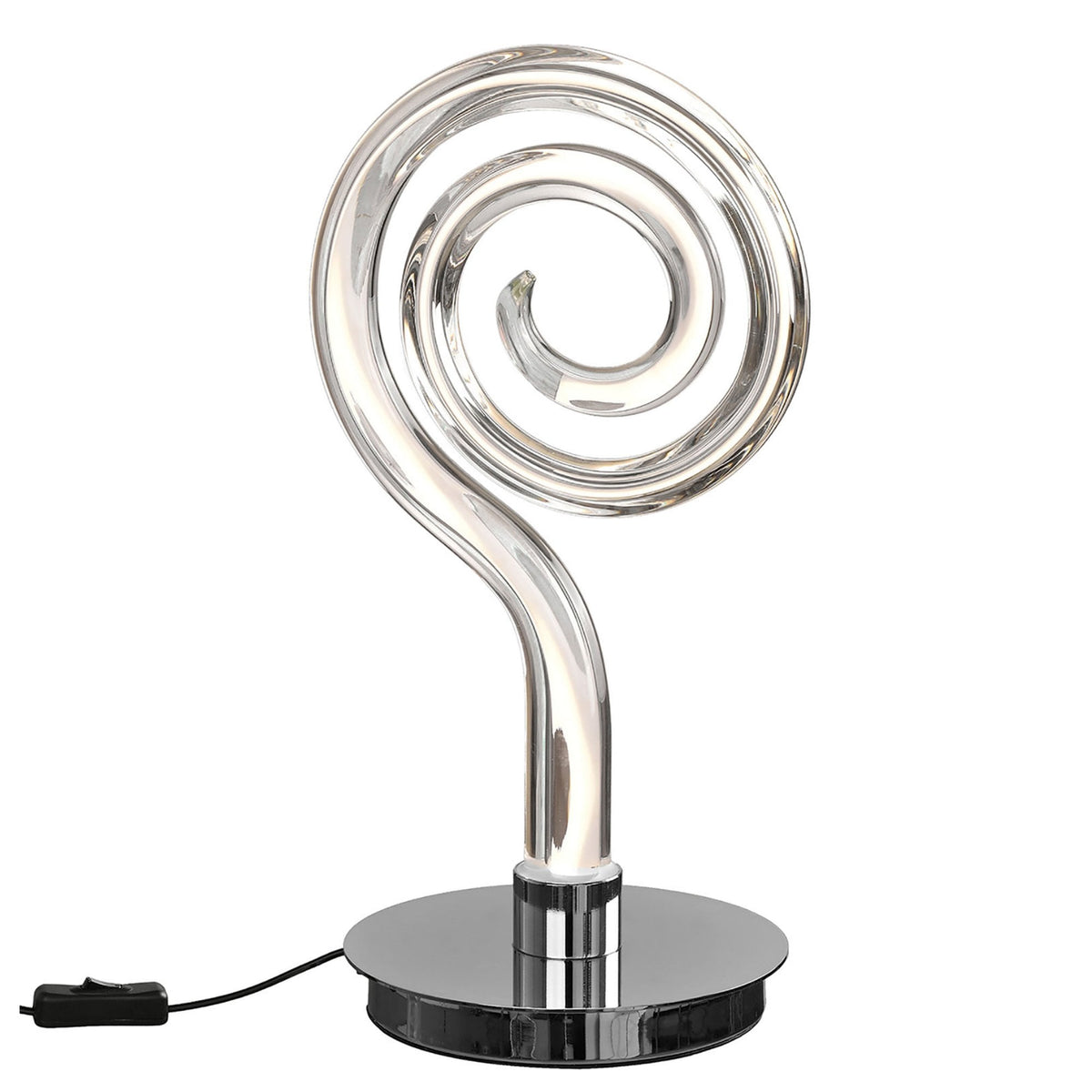 Adaggio Iris Crystal 10W LED Swirl Table Lamp