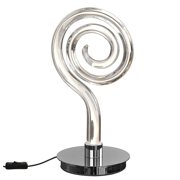Adaggio Iris Crystal 10W LED Swirl Table Lamp