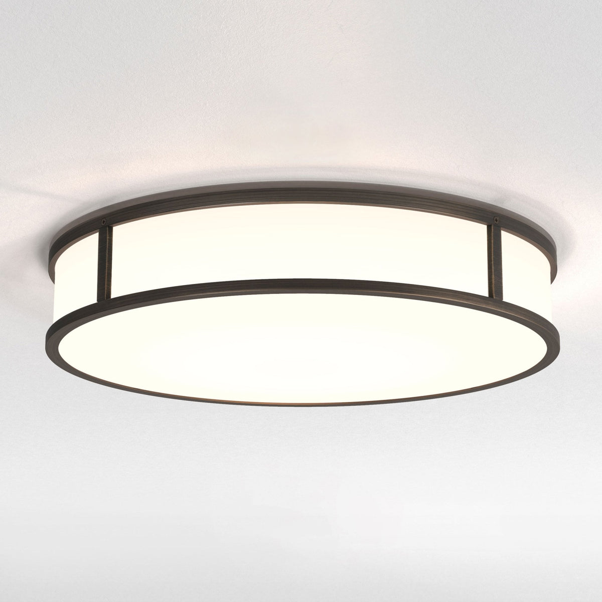 Mashiko Round 400 IP44 Ceiling Light in Bronze