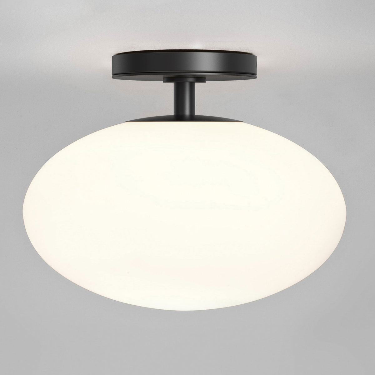 Zeppo IP44 Bathroom Ceiling Light in Matt Black