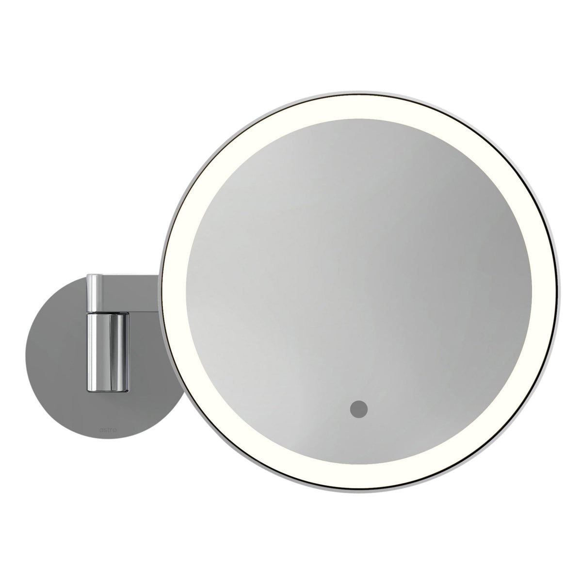 Nagoya IP44 Switched Round Illuminated Magnifying Mirror in Polished Chrome
