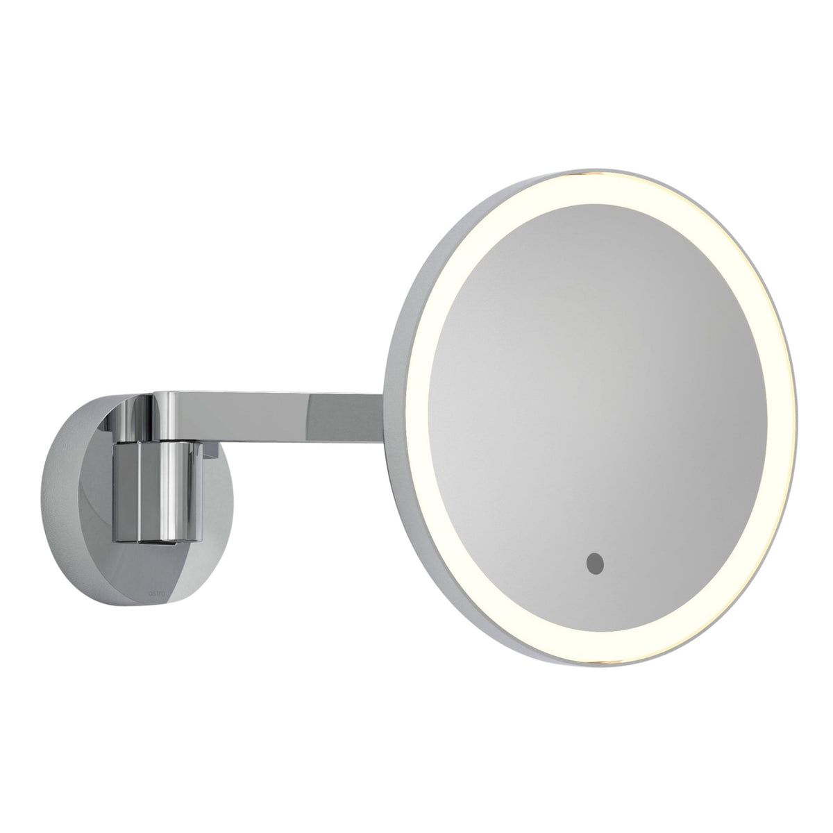 Nagoya IP44 Switched Round Illuminated Magnifying Mirror in Polished Chrome