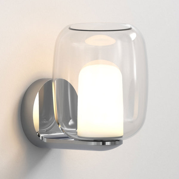Aquina IP44 Bathroom Wall Light in Polished Chrome