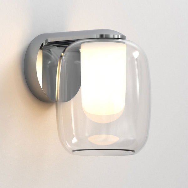 Aquina IP44 Bathroom Wall Light in Polished Chrome