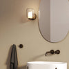 Aquina IP44 Bathroom Wall Light in Matt Black