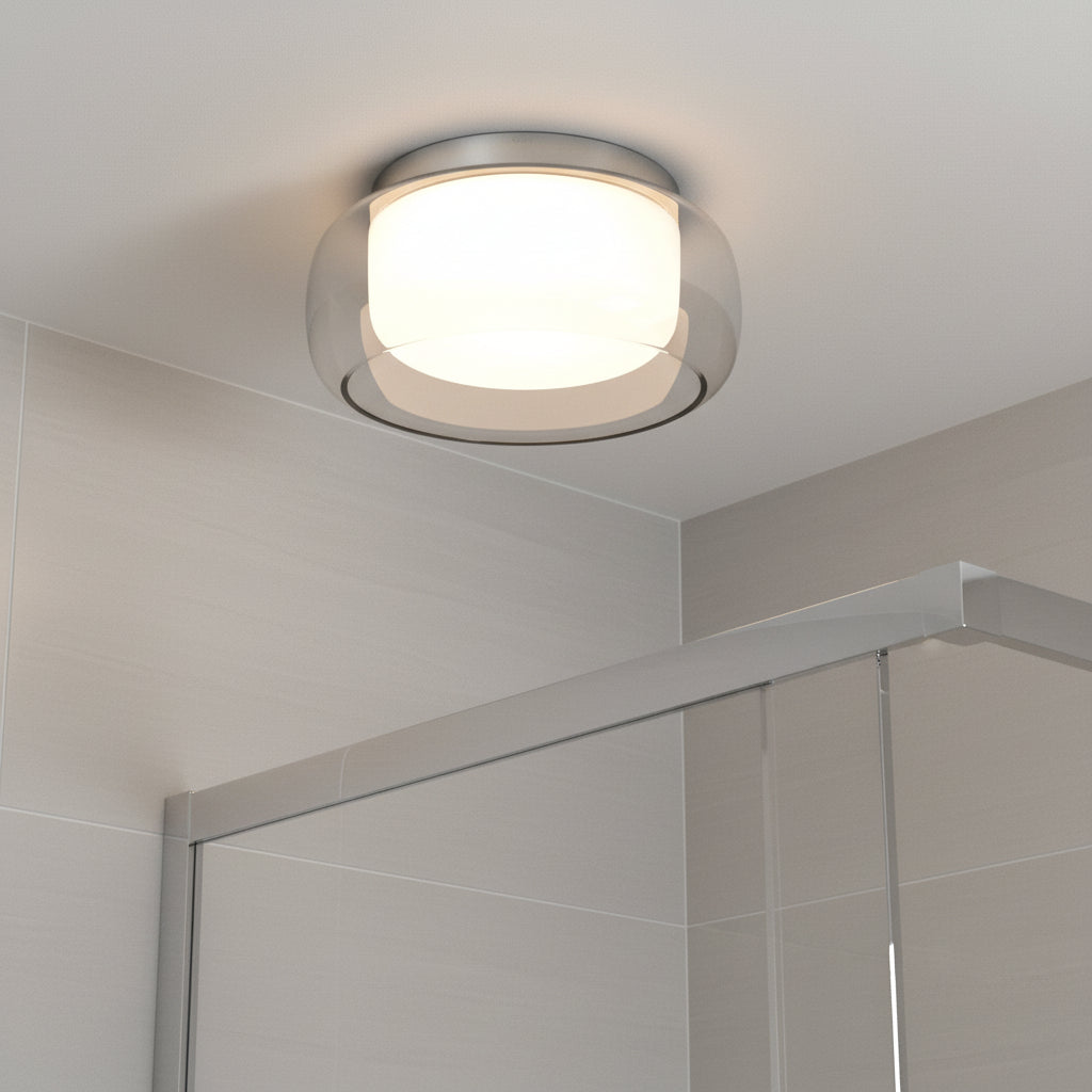 Aquina 360mm IP44 Ceiling Light in Polished Chrome