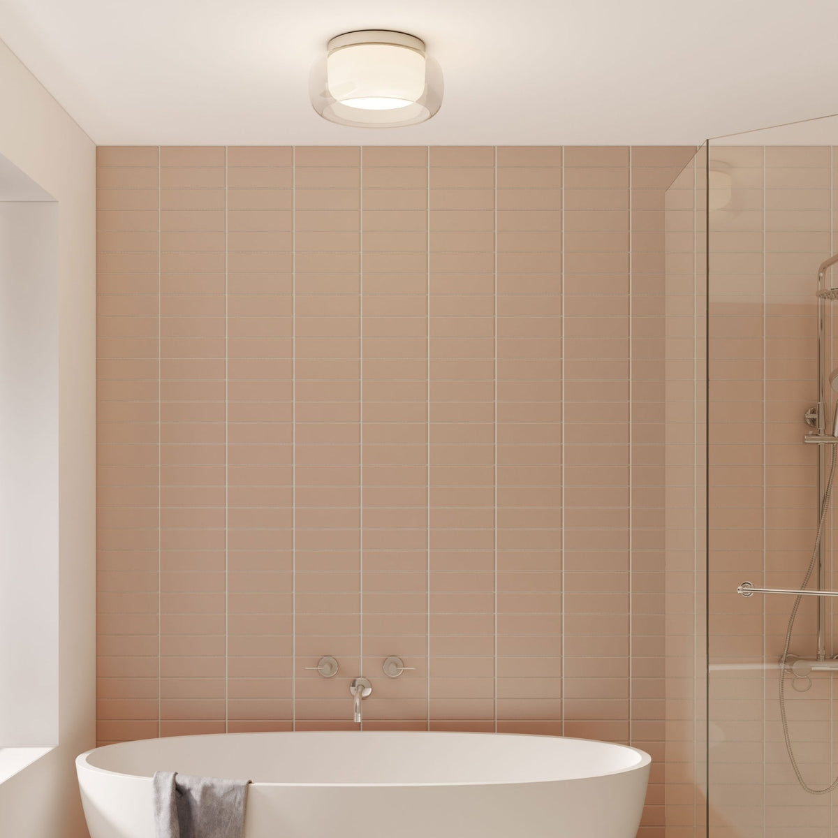 Aquina 360mm IP44 Ceiling Light in Polished Chrome