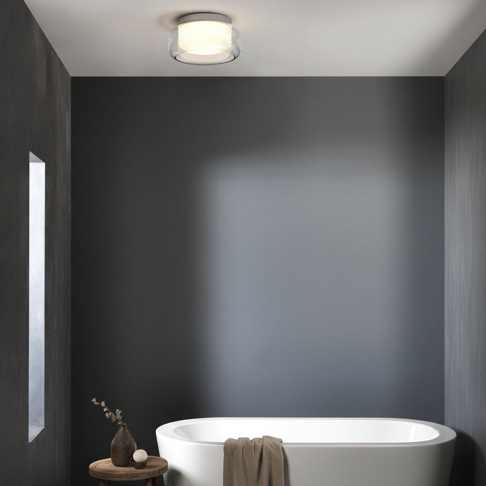 Aquina 360mm IP44 Ceiling Light in Polished Chrome
