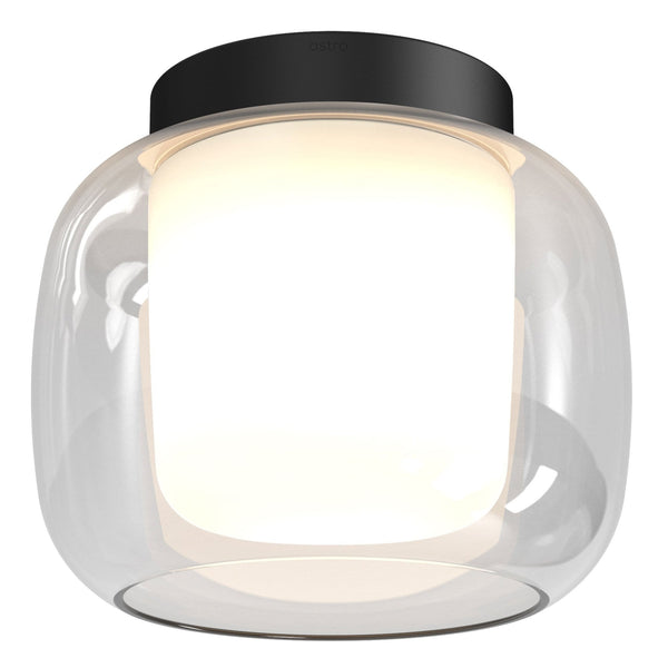 Aquina 240mm IP44 Ceiling Light in Matt Black