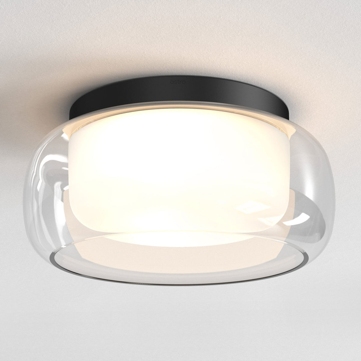 Aquina 360mm IP44 Ceiling Light in Matt Black
