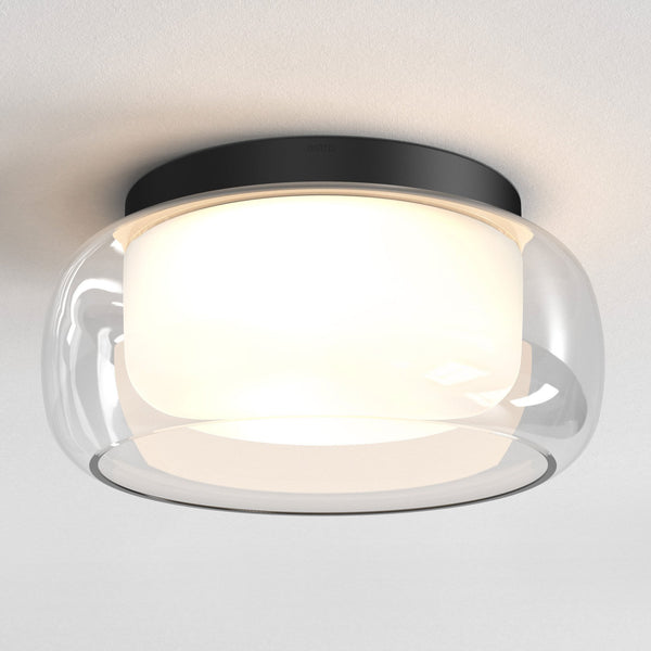 Aquina 360mm IP44 Ceiling Light in Matt Black