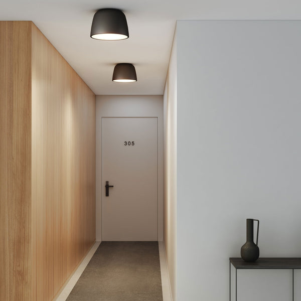 Taiko 300mm Ceiling Light in Matt Black