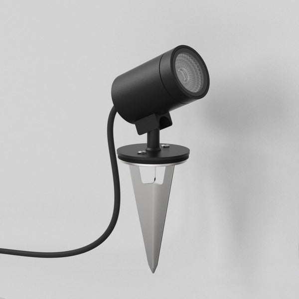 Bayville IP65 Textured Black Adjustable 4.4w LED 12v Spike Spotlight
