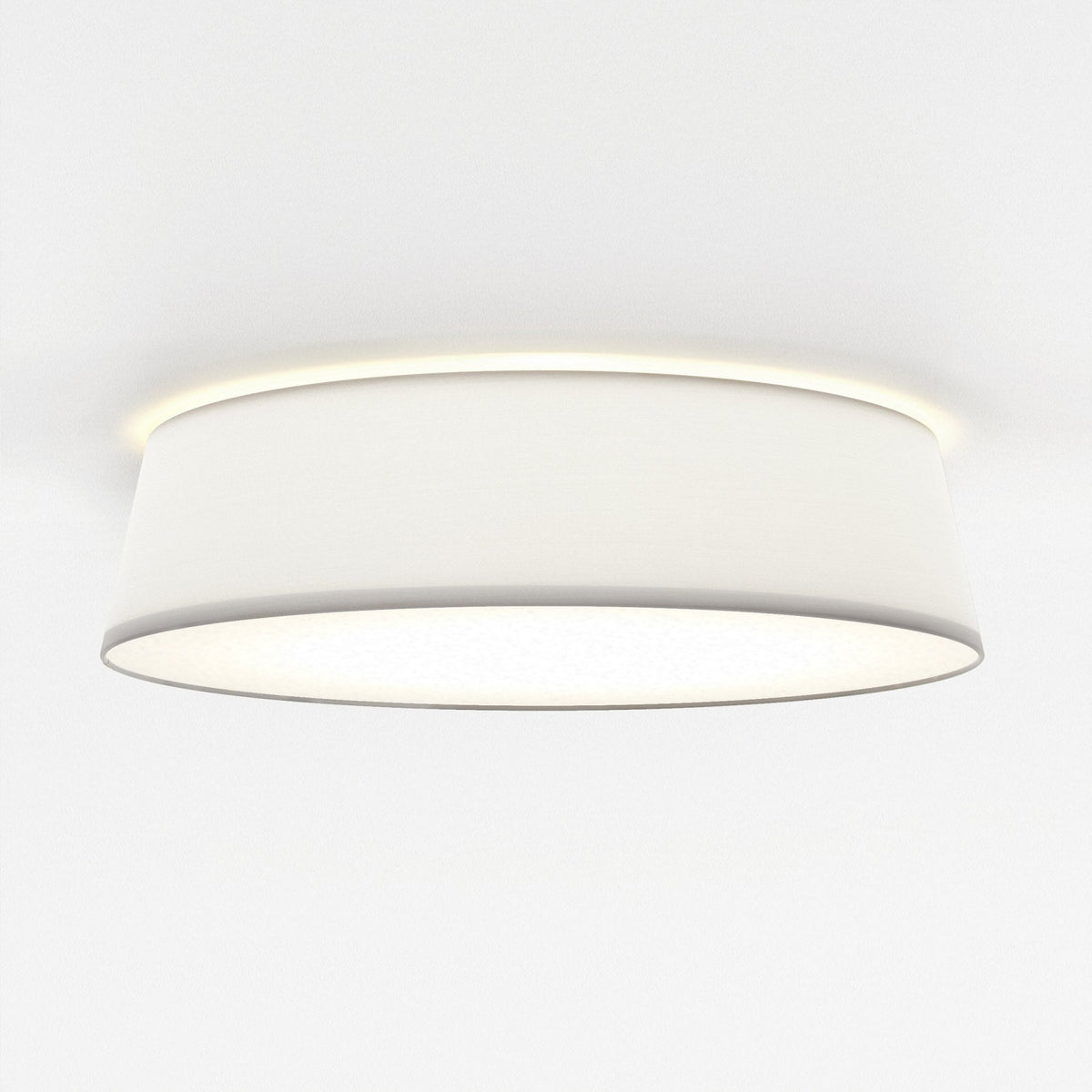 Fife 530mm Ceiling Light with White Fabric Shade