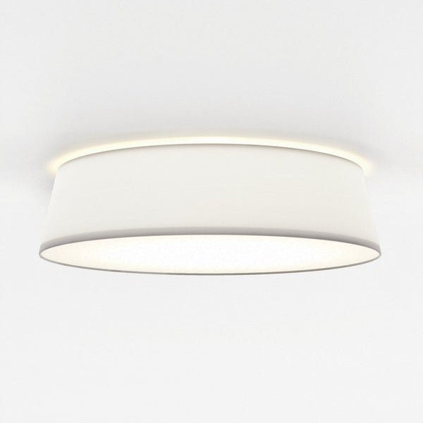 Fife 530mm Ceiling Light with White Fabric Shade