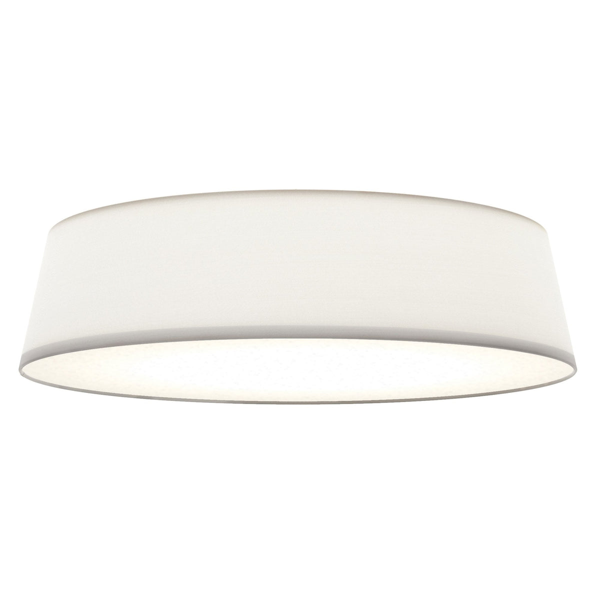 Fife 530mm Ceiling Light with White Fabric Shade