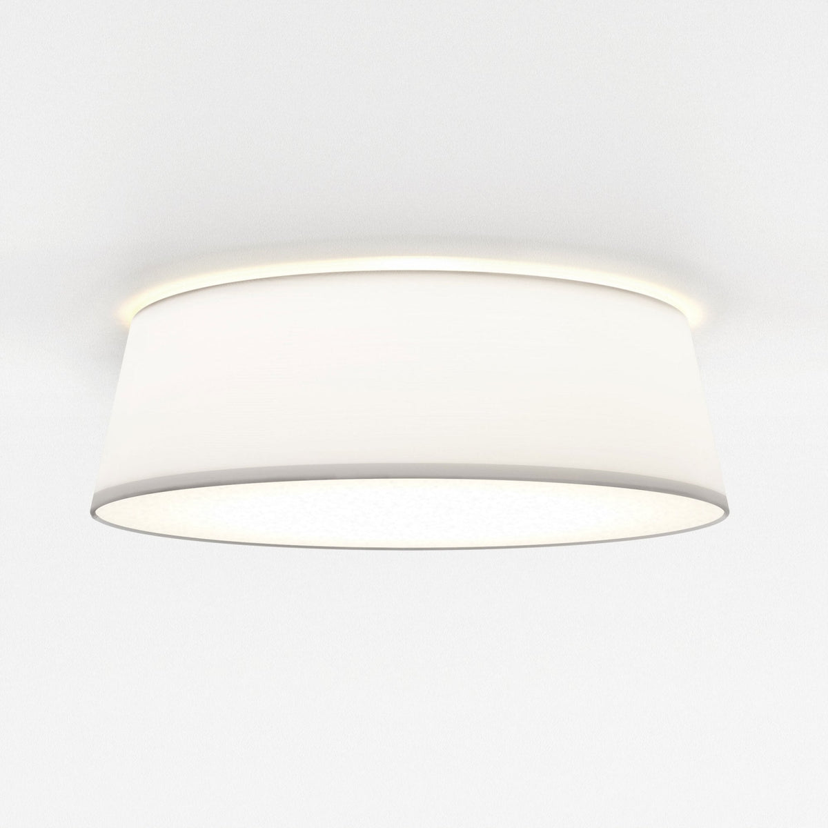 Fife 430mm Ceiling Light with White Fabric Shade