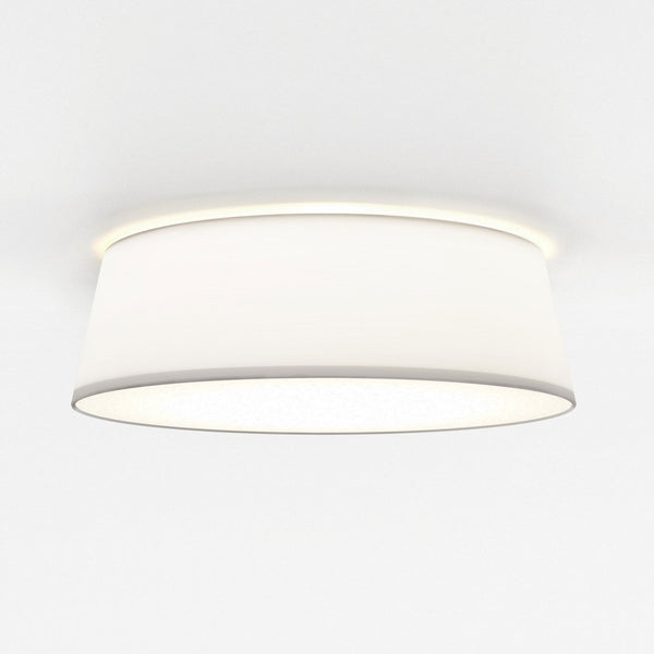 Fife 430mm Ceiling Light with White Fabric Shade