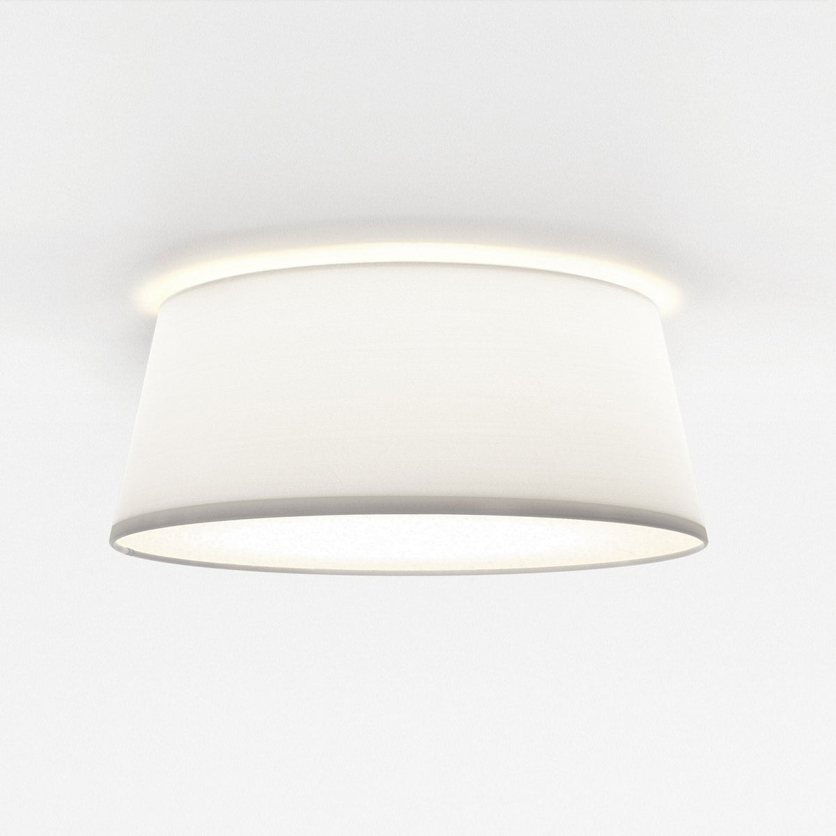 Fife 330mm Ceiling Light with White Fabric Shade