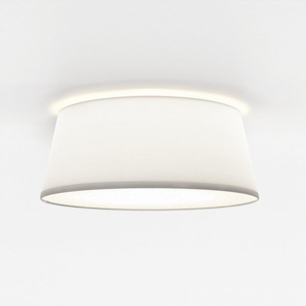 Fife 330mm Ceiling Light with White Fabric Shade
