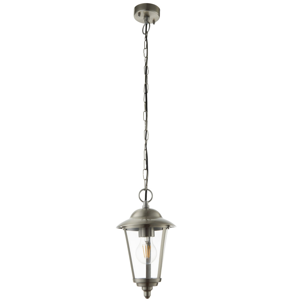 Klien Single Exterior IP20 Pendant in Polished Stainless Steel