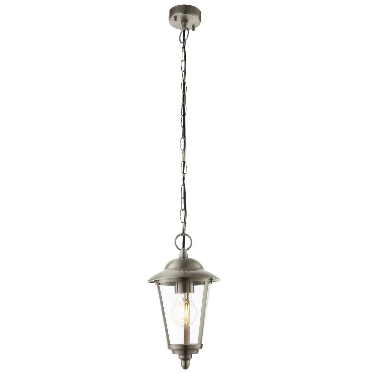 Klien Single Exterior IP20 Pendant in Polished Stainless Steel