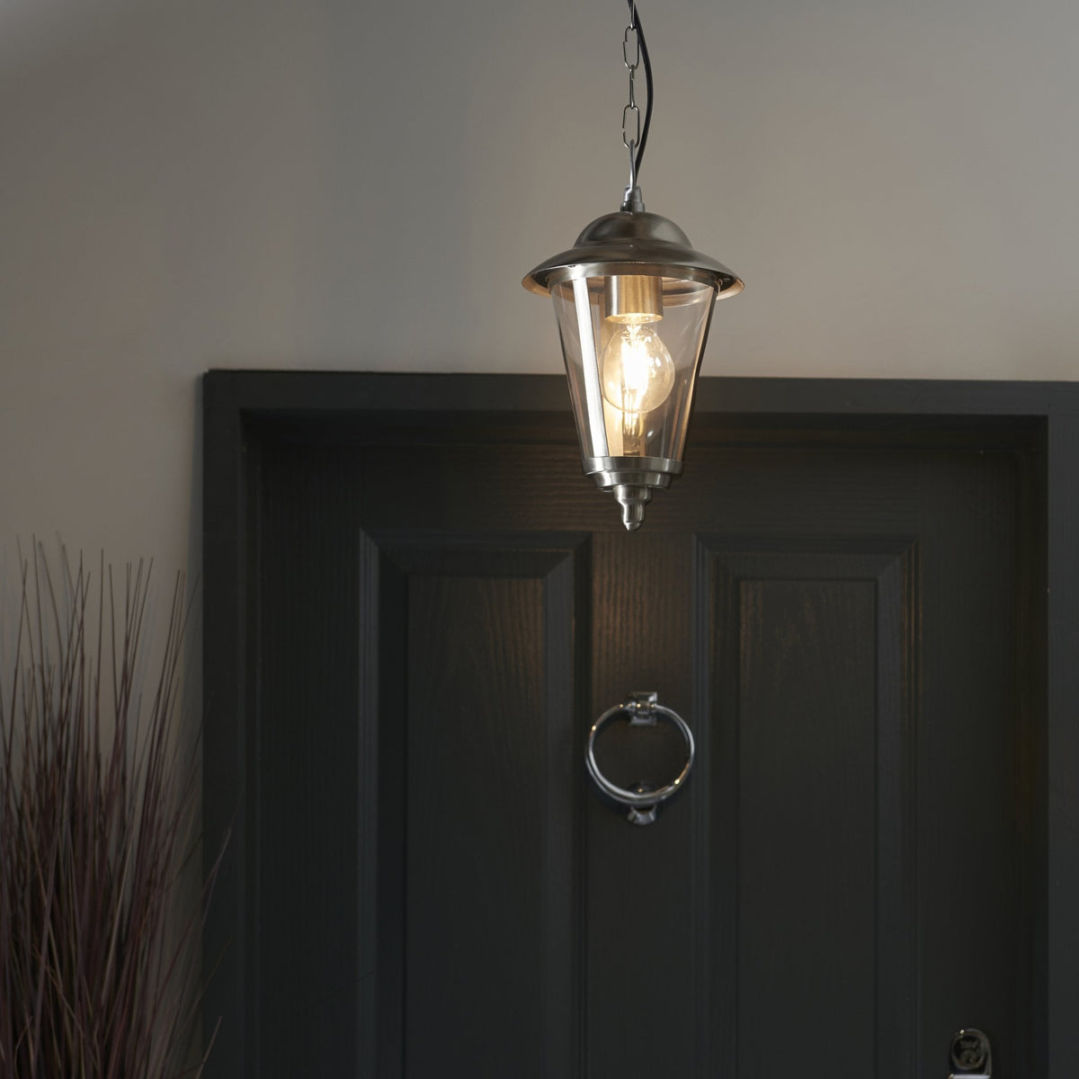 Klien Single Exterior IP20 Pendant in Polished Stainless Steel