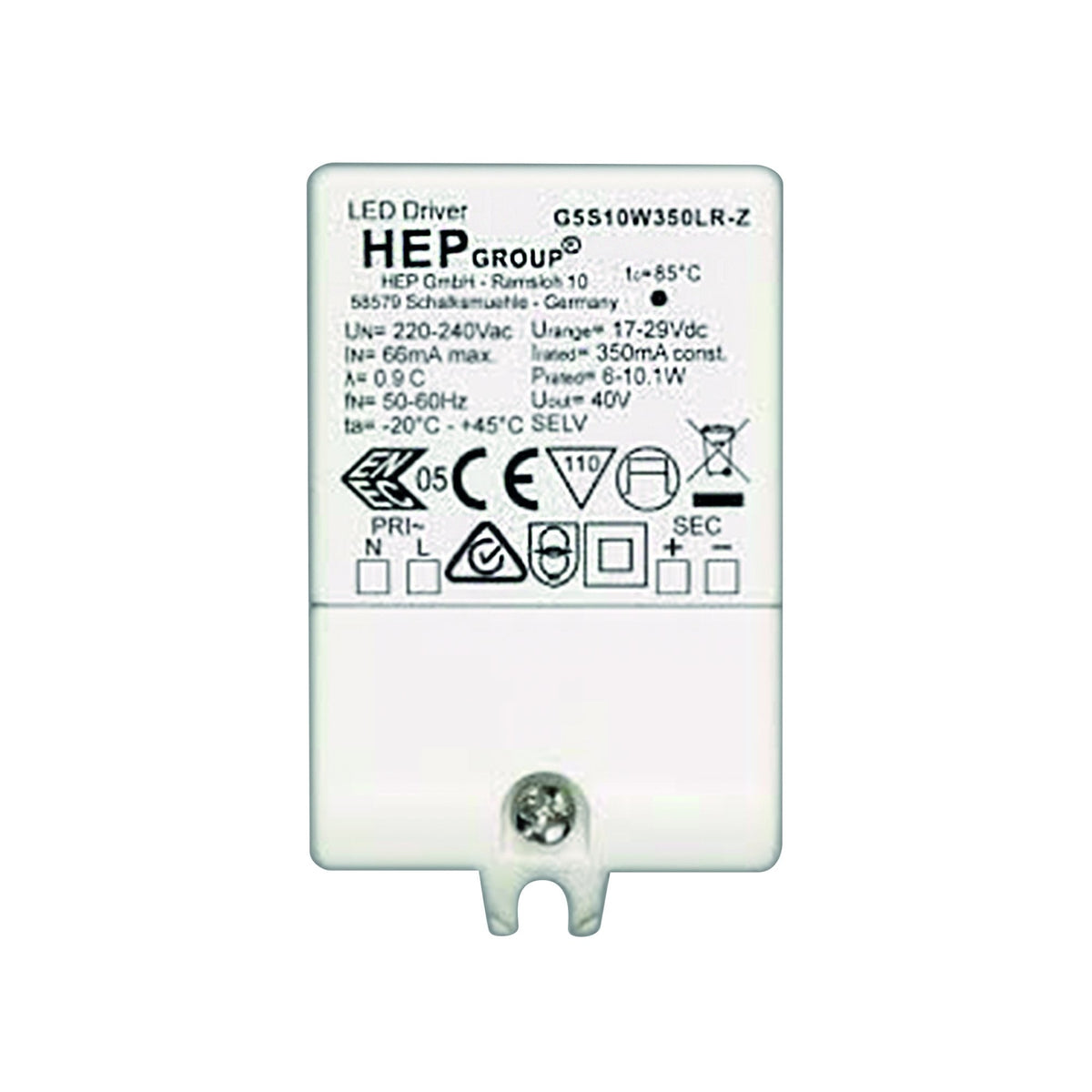 LED Driver Constant Current 350mA 6-10.1W