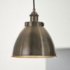Franklin Small Antique Brass Pendant Light