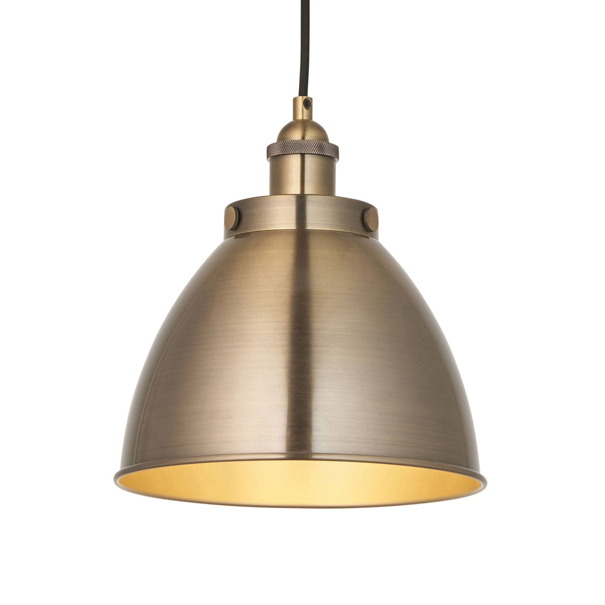 Franklin Small Antique Brass Pendant Light