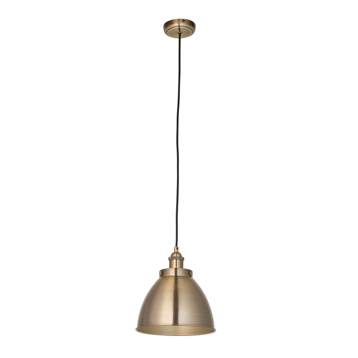 Franklin Small Antique Brass Pendant Light
