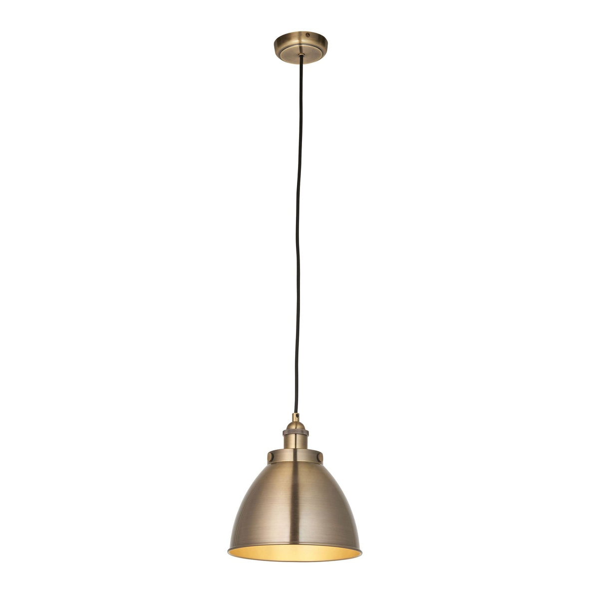 Franklin Small Antique Brass Pendant Light