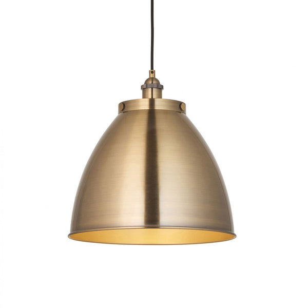 Franklin Large Antique Brass Pendant Light