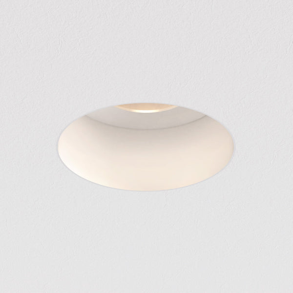 Trimless Mini Round Downlight in Matt White