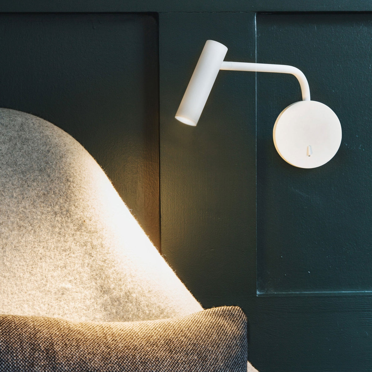 Enna Wall LED Matt White Reading Wall Light