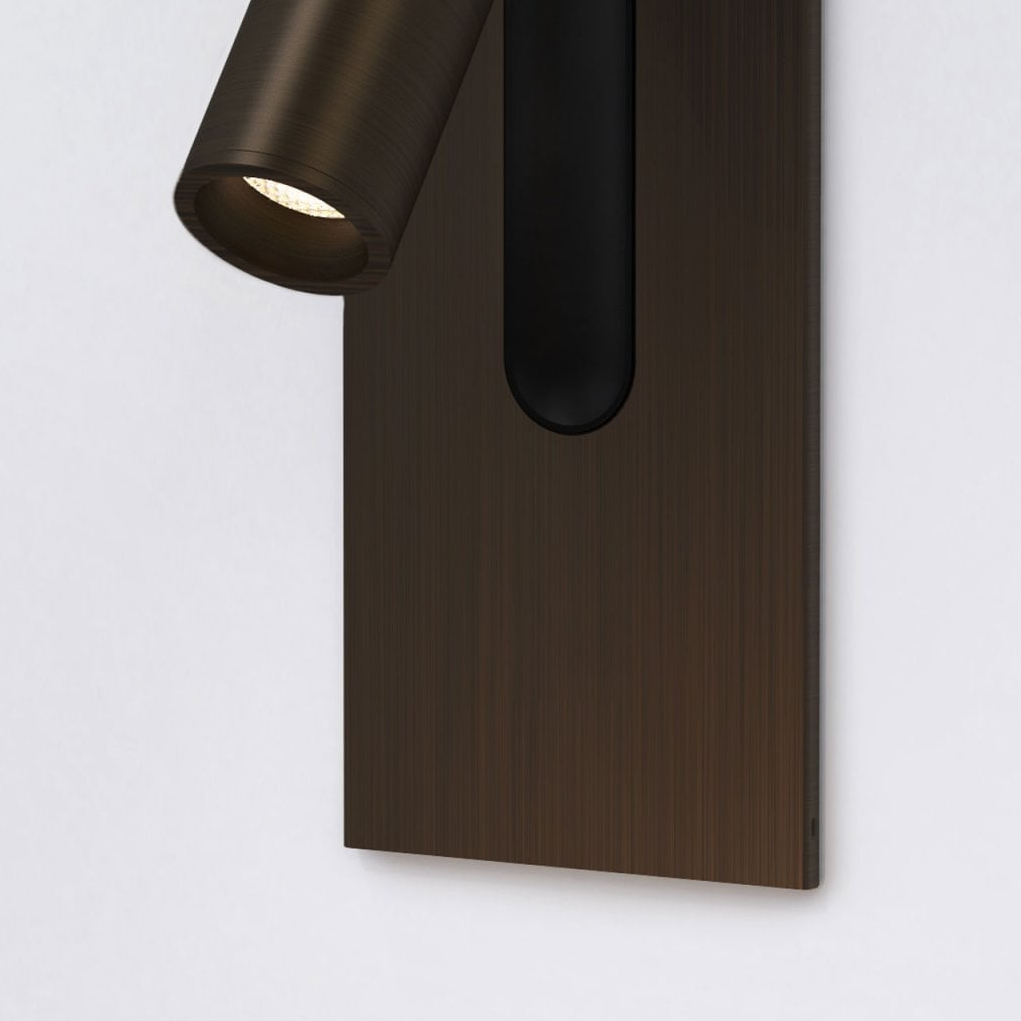 Fuse 3 Micro Switched LED Reading Light in Bronze