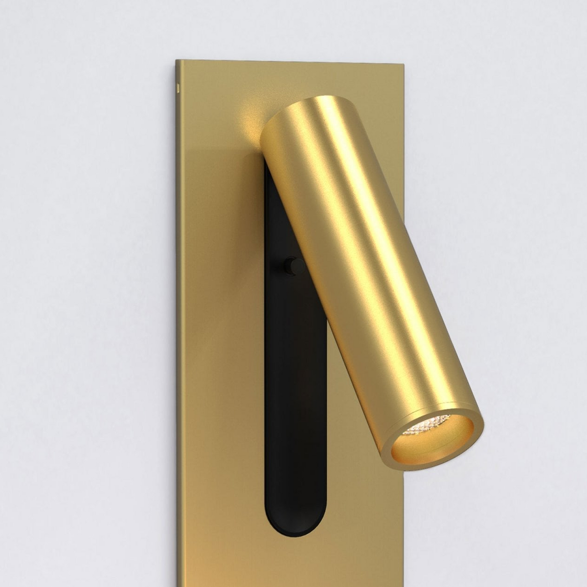 Fuse 3 Micro Switched LED Reading Light in Matt Gold