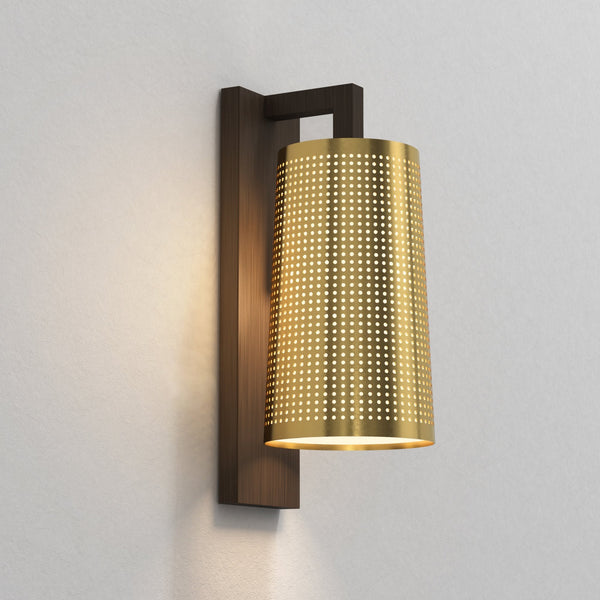 Lago 280 IP44 Wall Light in Bronze