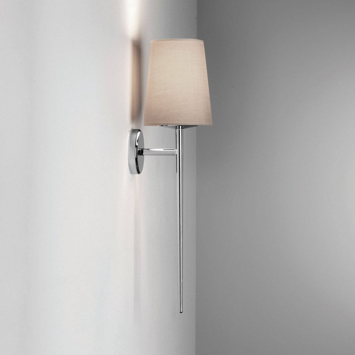 Beauville IP44 Wall Light in Polished Chrome