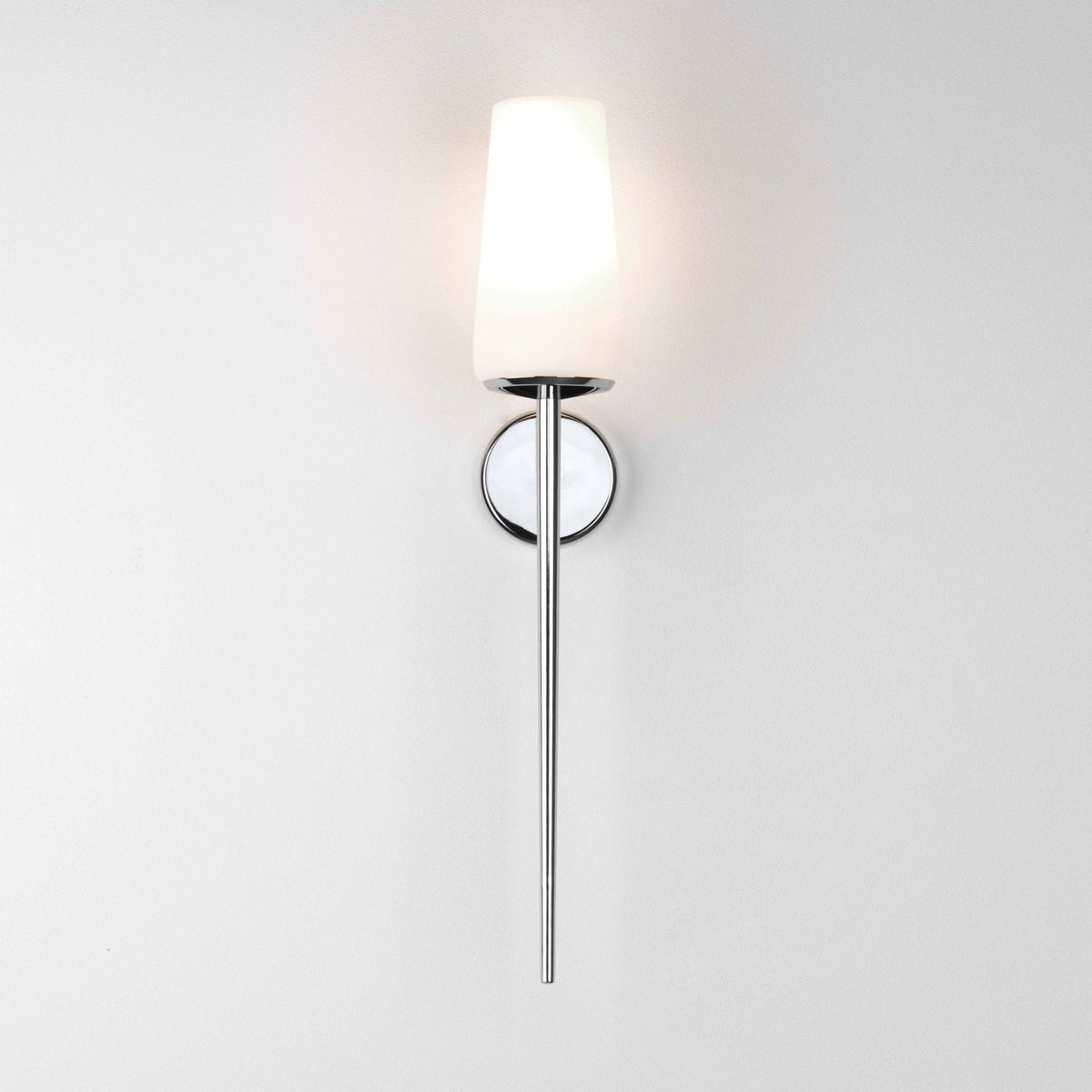 Beauville IP44 Wall Light in Polished Chrome