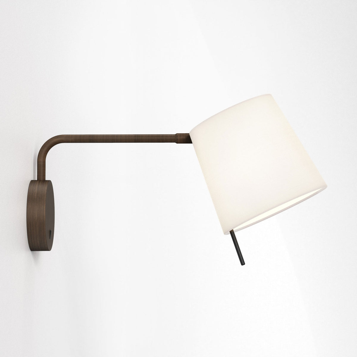 Mitsu Swing Arm Switched Wall Light in Bronze