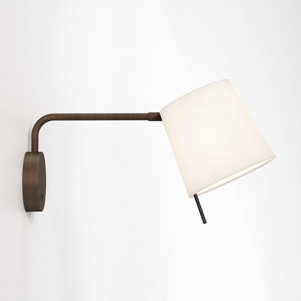 Mitsu Swing Arm Switched Wall Light in Bronze