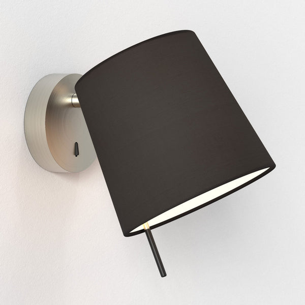 Mitsu Adjustable Switched Wall Light in Matt Nickel