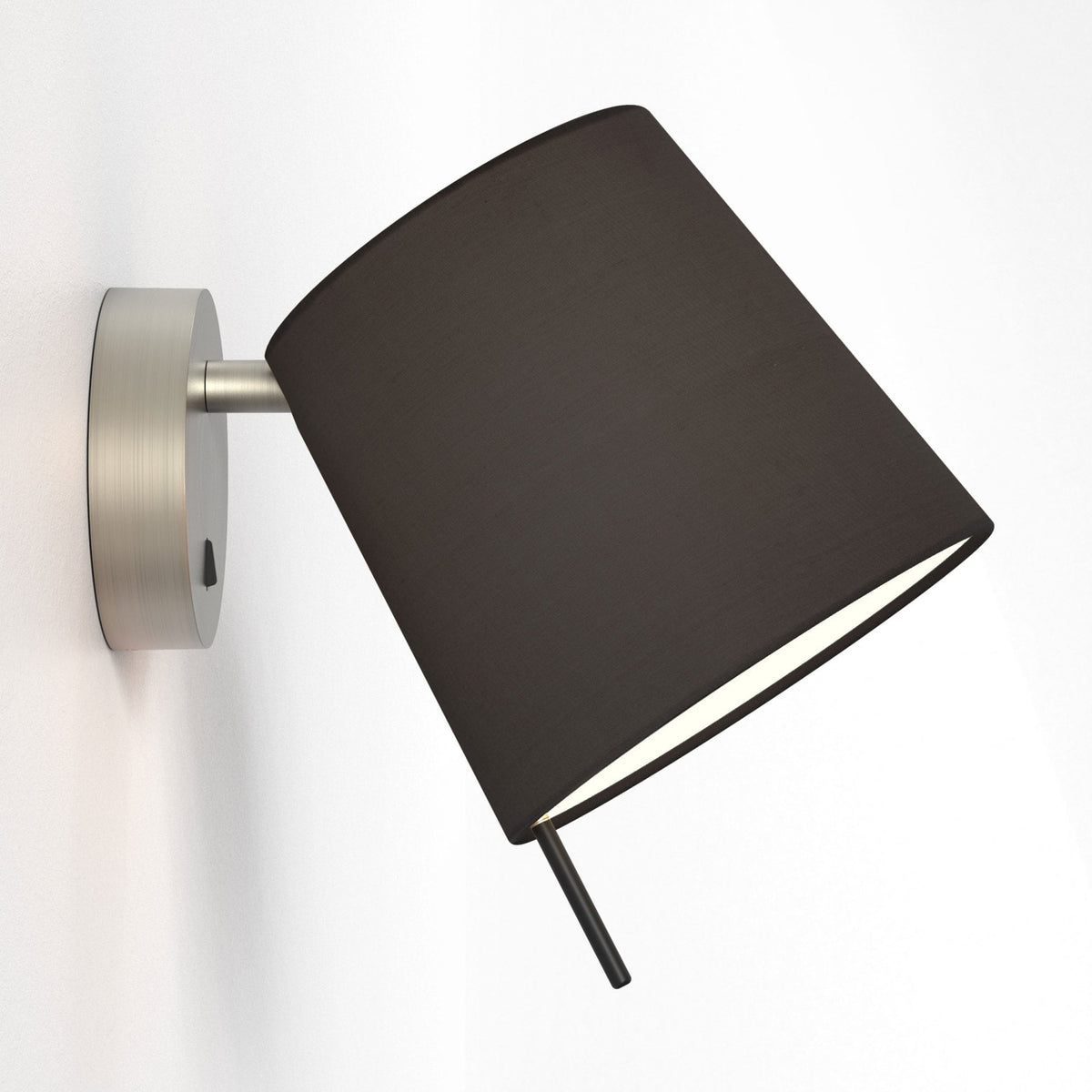 Mitsu Adjustable Switched Wall Light in Matt Nickel