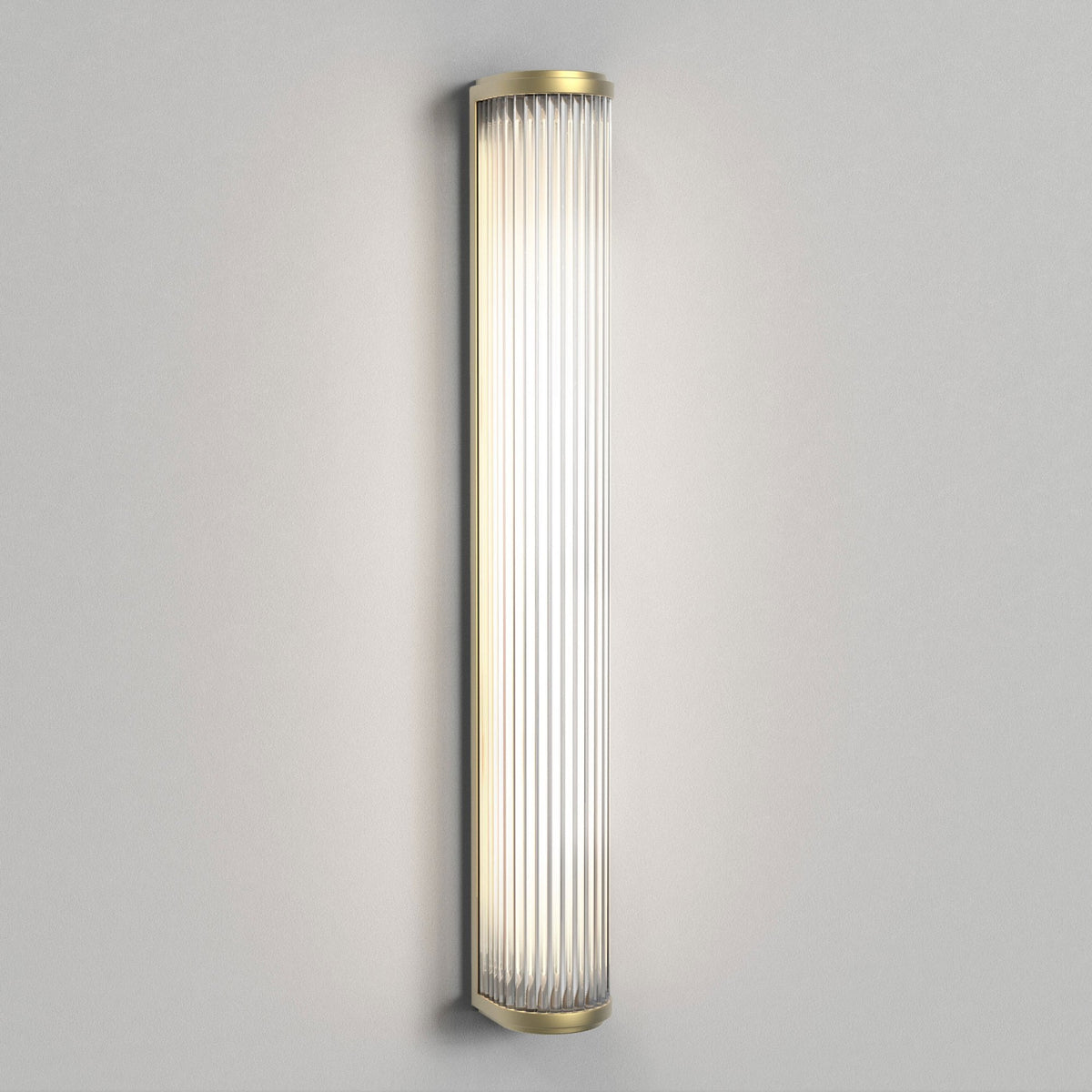 Versailles 600 LED IP44 Bathroom Wall Light in Matt Gold