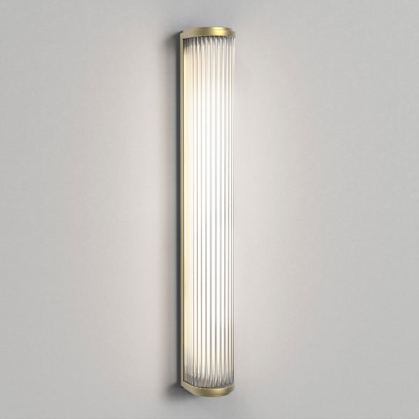 Versailles 600 LED IP44 Bathroom Wall Light in Matt Gold