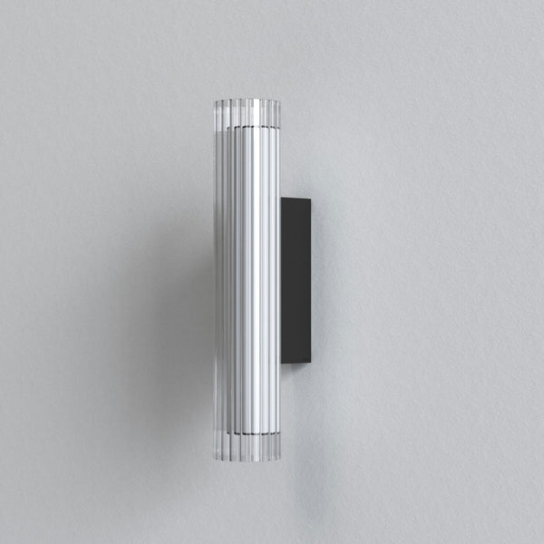 io 420 LED IP44 Wall Light in Matt Black