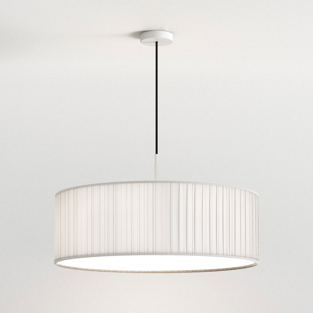 Cambria Pendant in Matt White