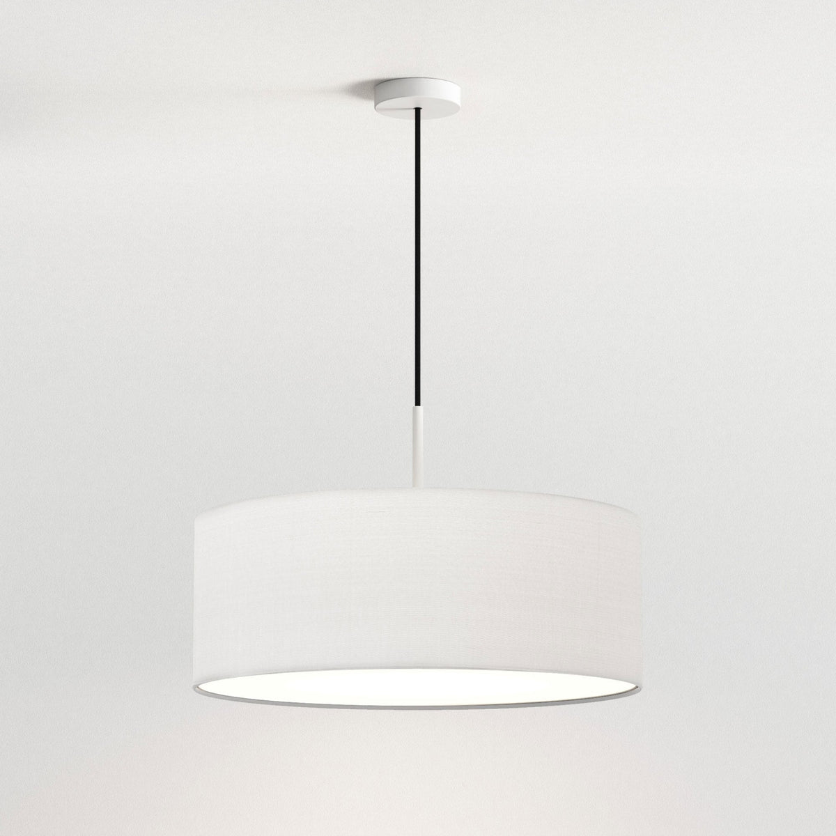 Cambria Pendant in Matt White